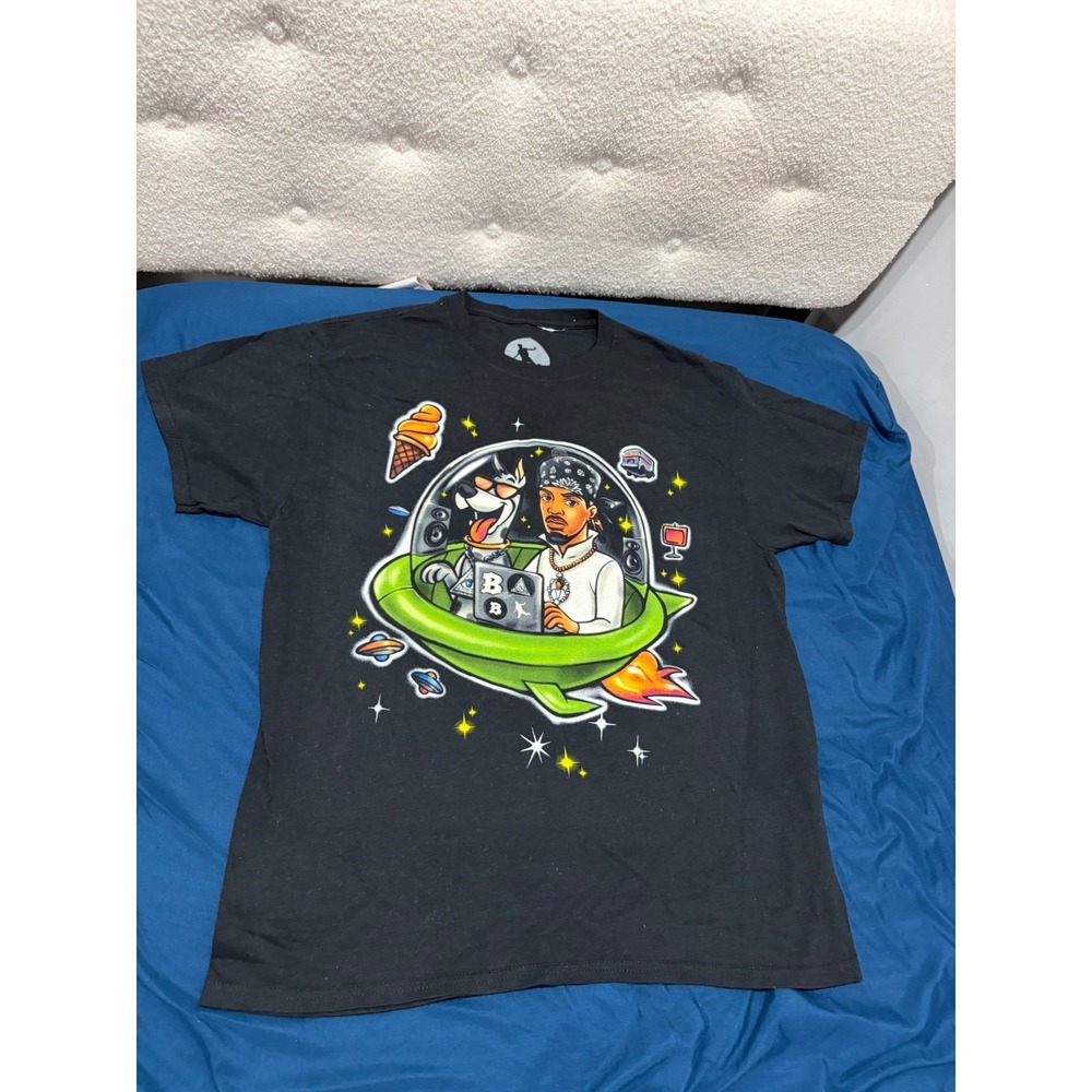 Metro Boomin A Futuristic Summa Tour Shirt Black Graphic Tee Mens Medium